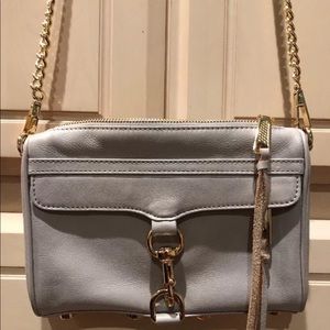 Rebecca Minkoff Mini Mac Light Grey Leather
